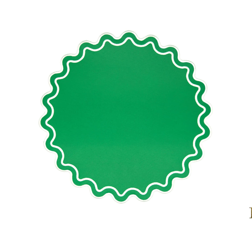 SOLACE GREEN FAUX LEATHER PLACEMAT (Set Of 4)