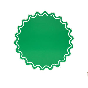 SOLACE GREEN FAUX LEATHER PLACEMAT (Set Of 4)