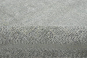 Gray Modern Style Hand Knotted Wool 8x10 Area Rug