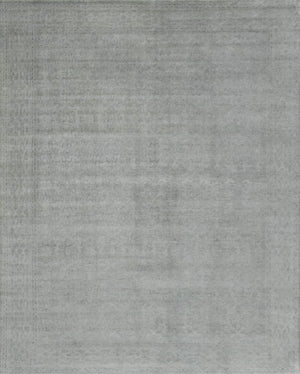 Gray Modern Style Hand Knotted Wool 8x10 Area Rug