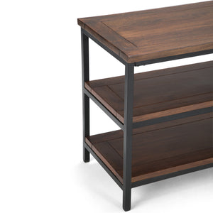 Skyler 60 Inch Wide Solid Mango Wood TV Stand in Dark