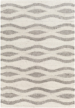 Lavalwaves Hand Woven Flatweave Wool Carpet - Clearance