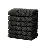 Cotton diamond waffle weave bath towel set - grayson collection