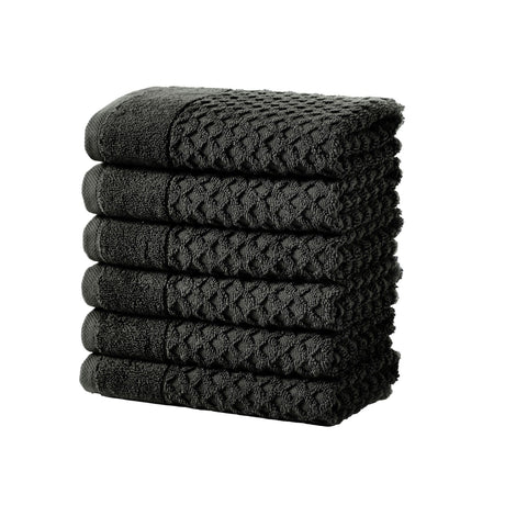 Cotton diamond waffle weave bath towel set - grayson collection
