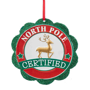 Santa Seal of Approval Ornament - Santa's Express