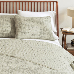 3 Piece Lodge Printed Quilt Set - Moonlight Ridge
