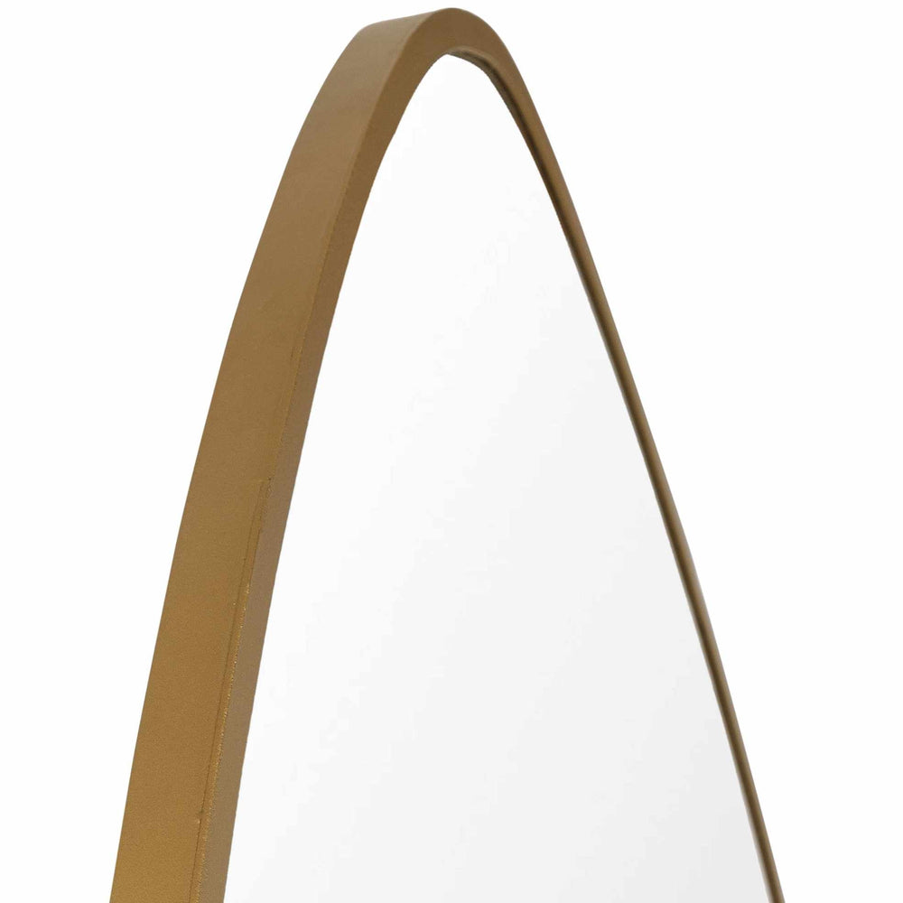 Lochovice Gold Distressed Wood Mirror