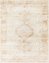 Laran Rust Distressed Washable Area Rug