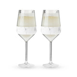 Wine freeze stemmed in marble (set of 2)  by host®