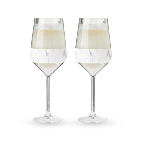 Wine freeze stemmed in marble (set of 2)  by host®