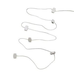 USB Power Extension Cord+ With White Wire and 12 Ports