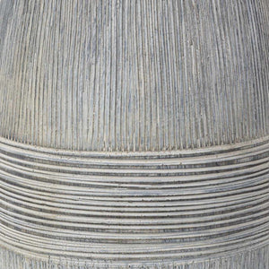 Mabayo Ribbed White Ceramic Table Lamp