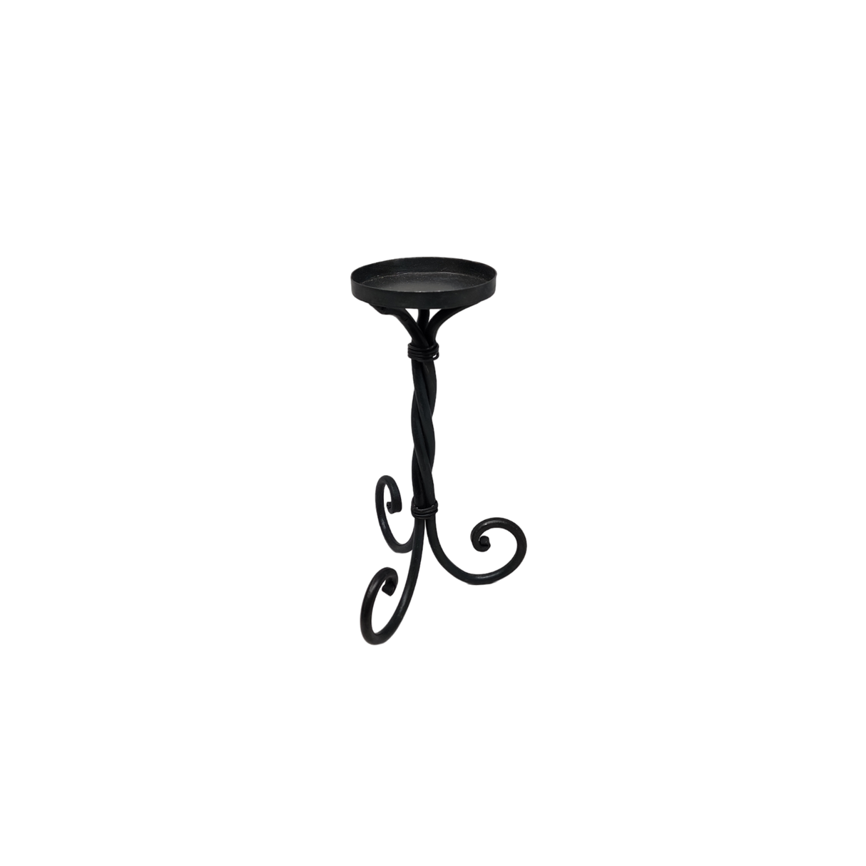 Scroll Pillar Candle Holders