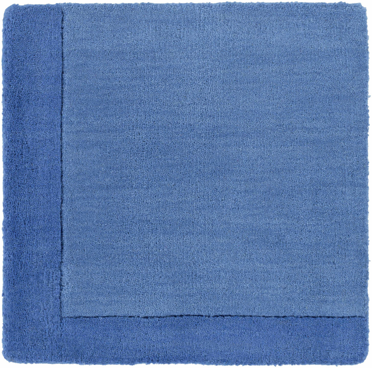Macedon Blue Bordered Wool Rug