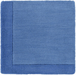 Macedon Blue Bordered Wool Rug
