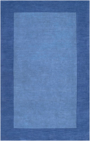 Macedon Blue Bordered Wool Rug