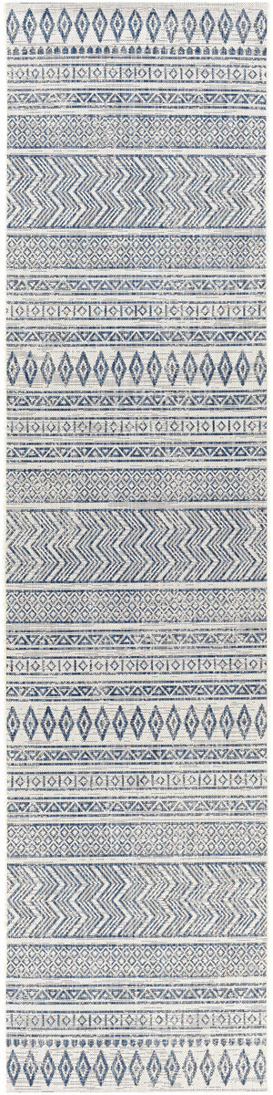Madras Light Blue Green All Over Performance Area Rug