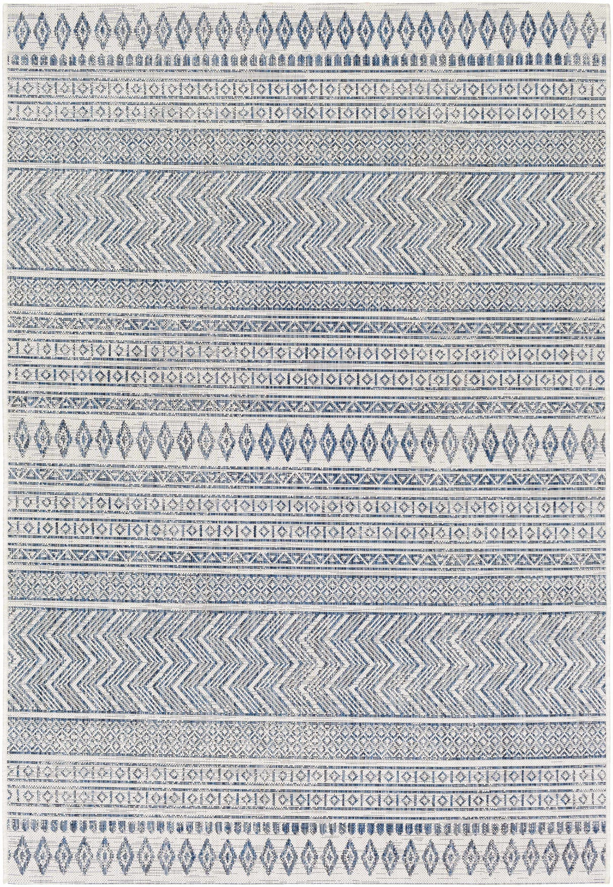 Madras Light Blue Green All Over Performance Area Rug