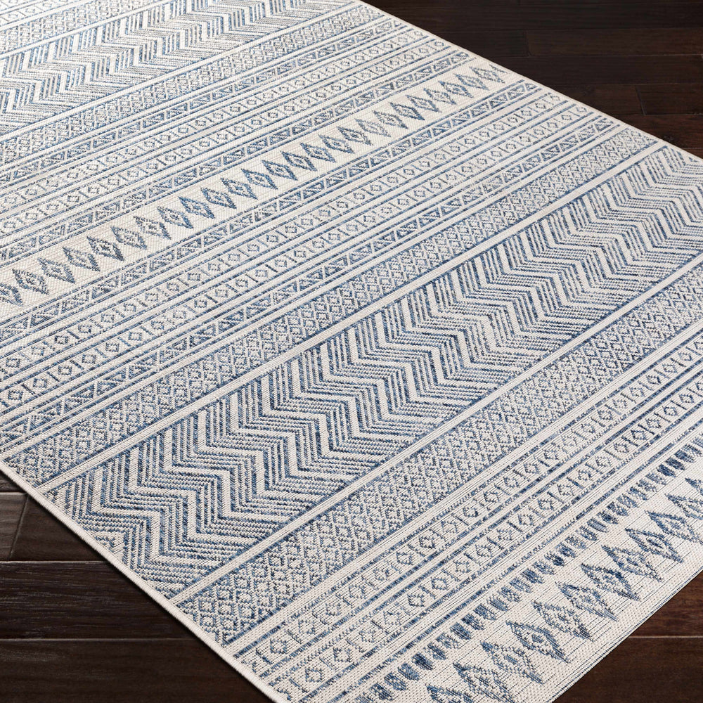 Madras Light Blue Green All Over Performance Area Rug