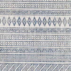 Madras Light Blue Green All Over Performance Area Rug