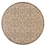 Madrid Vintage Filigree Weave Indoor/Outdoor Round Area Rug - Tuesday Morning - Area Rugs