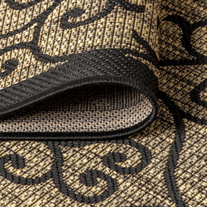 Madrid Vintage Filigree Weave Indoor/Outdoor Round Area Rug - Tuesday Morning - Area Rugs