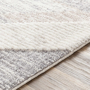 Magazine Geometric High/Low Pile Rug with Tassels - Clearance