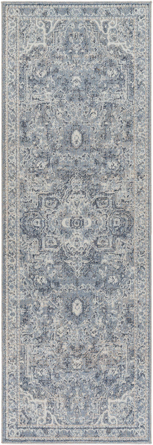 Buguey Blue Area Rug - Clearance