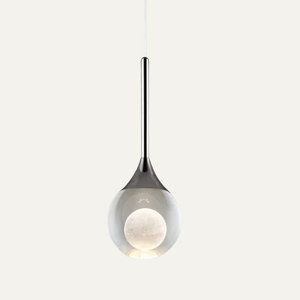 Minimalist Clear Glass Pendant Light Hanging Ceiling Fixture