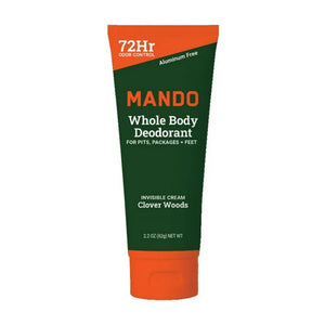 Mando Whole Body Deodorant Invisible Cream Clover Woods 2.2fl oz