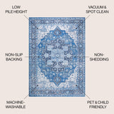 Maris Ornate Medallion Machine - Washable Area Rug - Tuesday Morning - Area Rugs