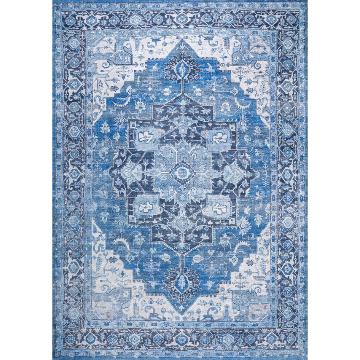 Maris Ornate Medallion Machine - Washable Area Rug - Tuesday Morning - Area Rugs