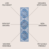 Maris Ornate Medallion Machine - Washable Runner Rug - Tuesday Morning - Runner Rugs