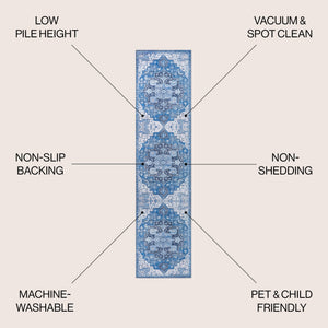 Maris Ornate Medallion Machine - Washable Runner Rug - Tuesday Morning - Runner Rugs