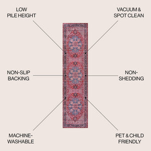 Maris Ornate Medallion Machine - Washable Runner Rug - Tuesday Morning - Runner Rugs