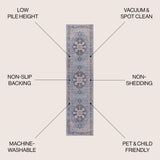 Maris Ornate Medallion Machine - Washable Runner Rug - Tuesday Morning - Runner Rugs