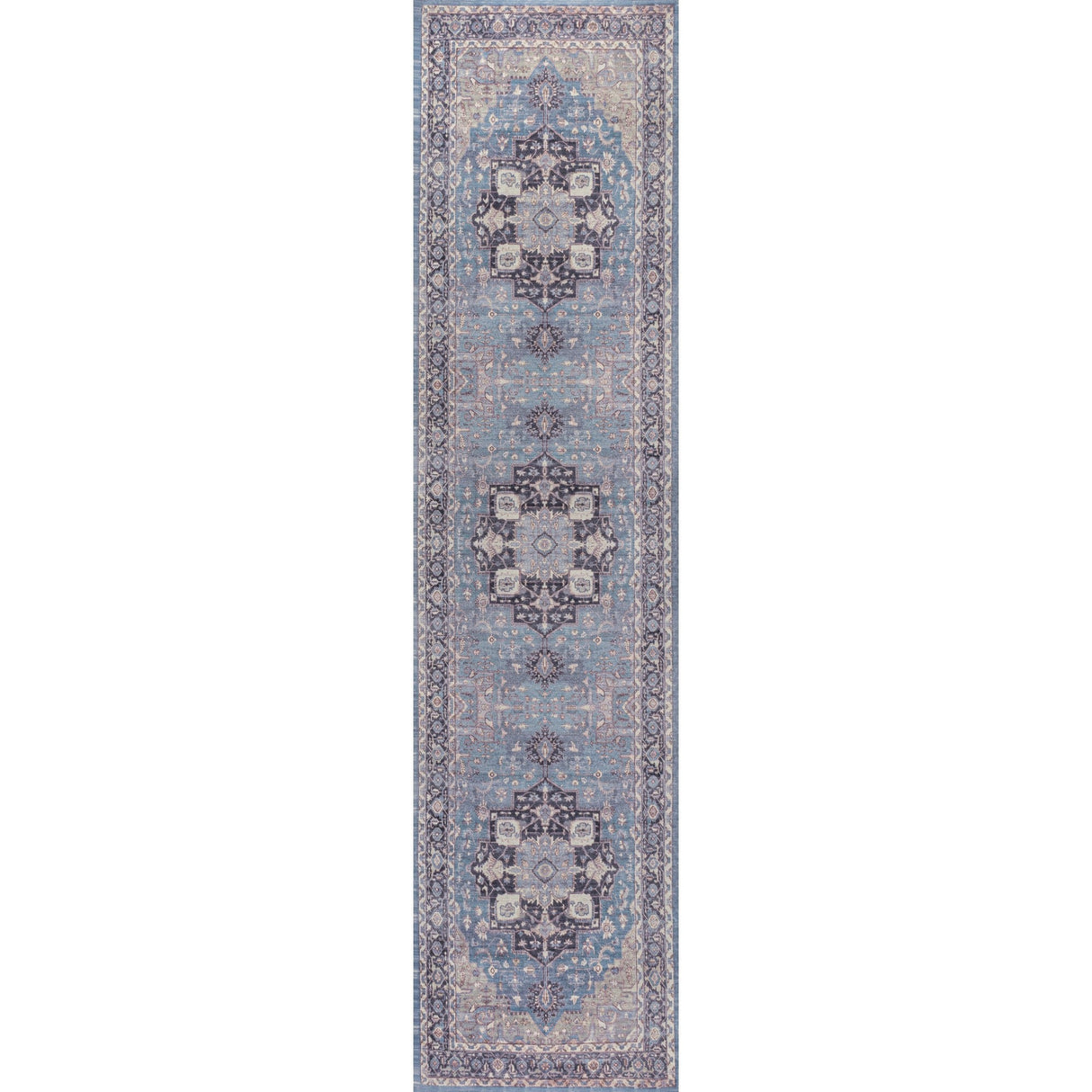 Maris Ornate Medallion Machine - Washable Runner Rug - Tuesday Morning - Runner Rugs