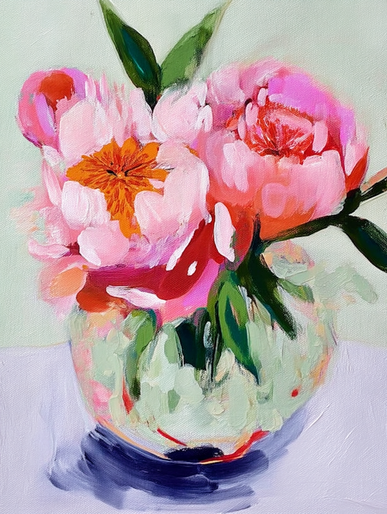 Sunday Morning Peonies Art Print