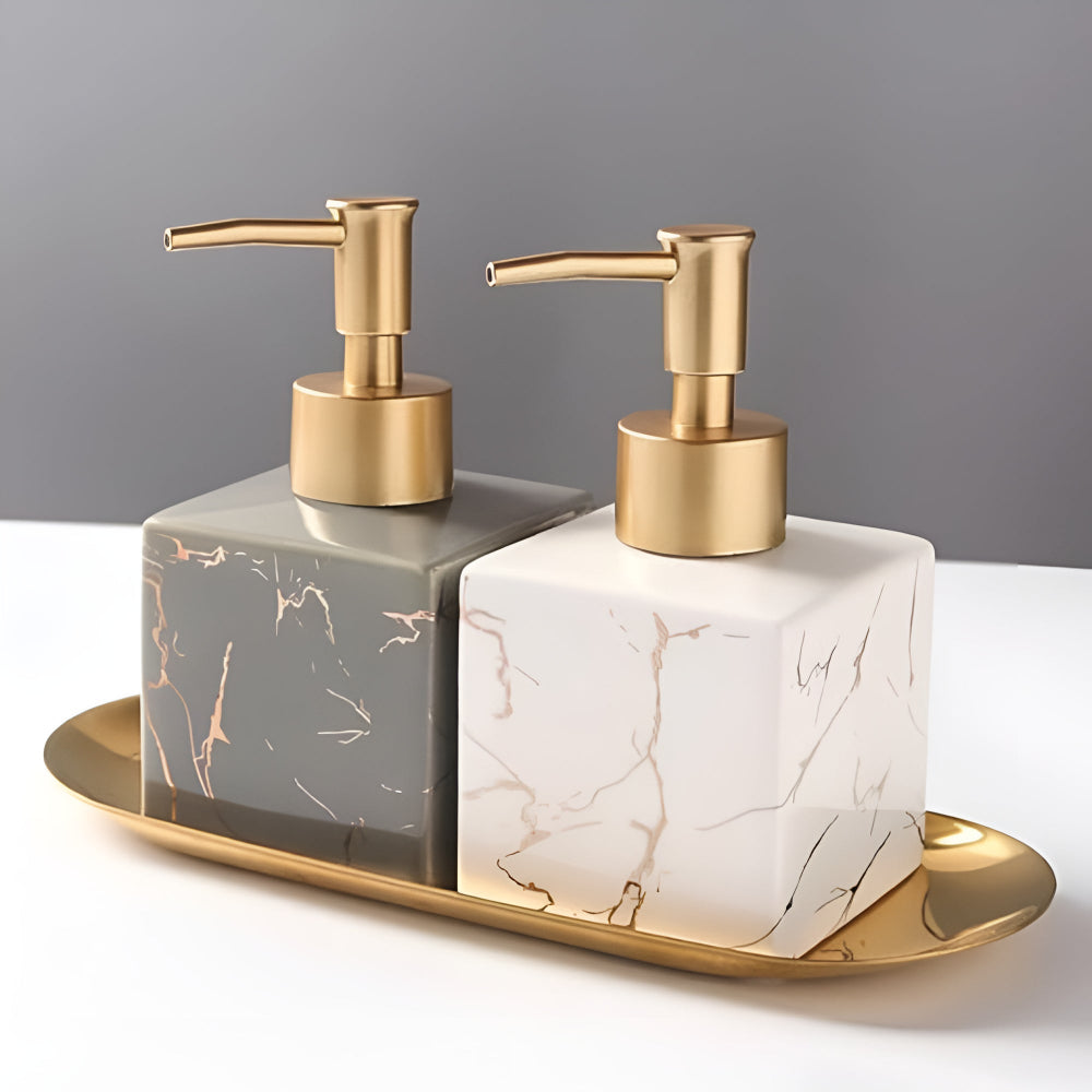 Marble Ceramic Soap Dispenser