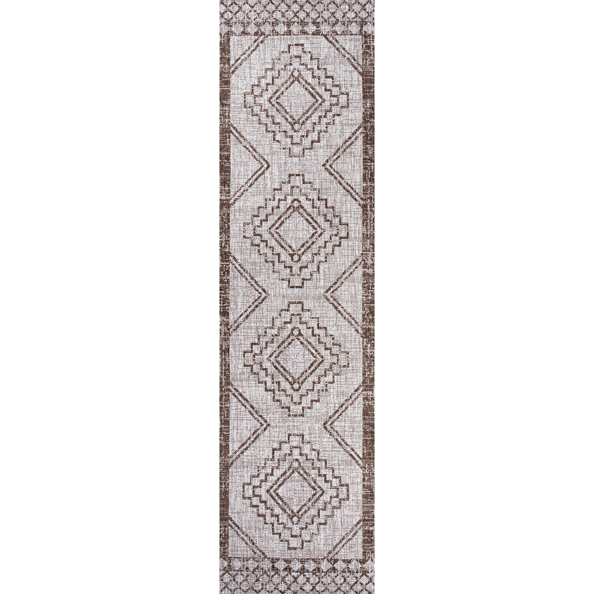 Marokko Diamond Tribal Medallion Indoor/Outdoor Runner Rug - Tuesday Morning - Runner Rugs