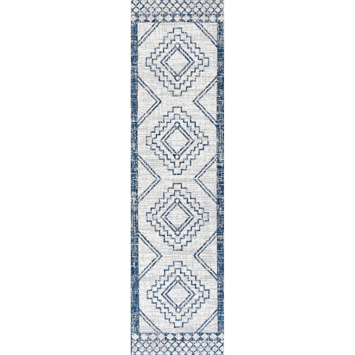 Marokko Diamond Tribal Medallion Indoor/Outdoor Runner Rug - Tuesday Morning - Runner Rugs