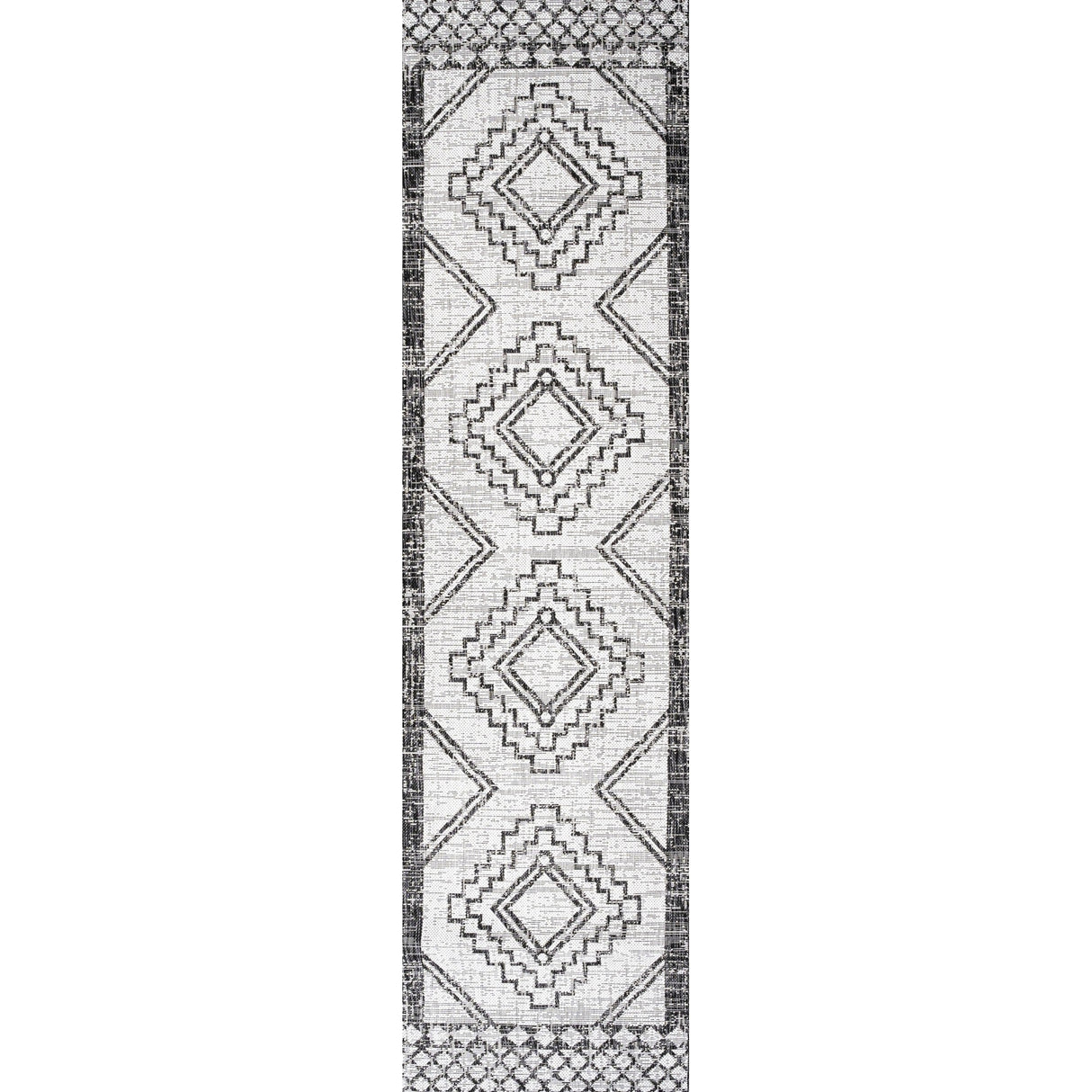 Marokko Diamond Tribal Medallion Indoor/Outdoor Runner Rug - Tuesday Morning - Runner Rugs