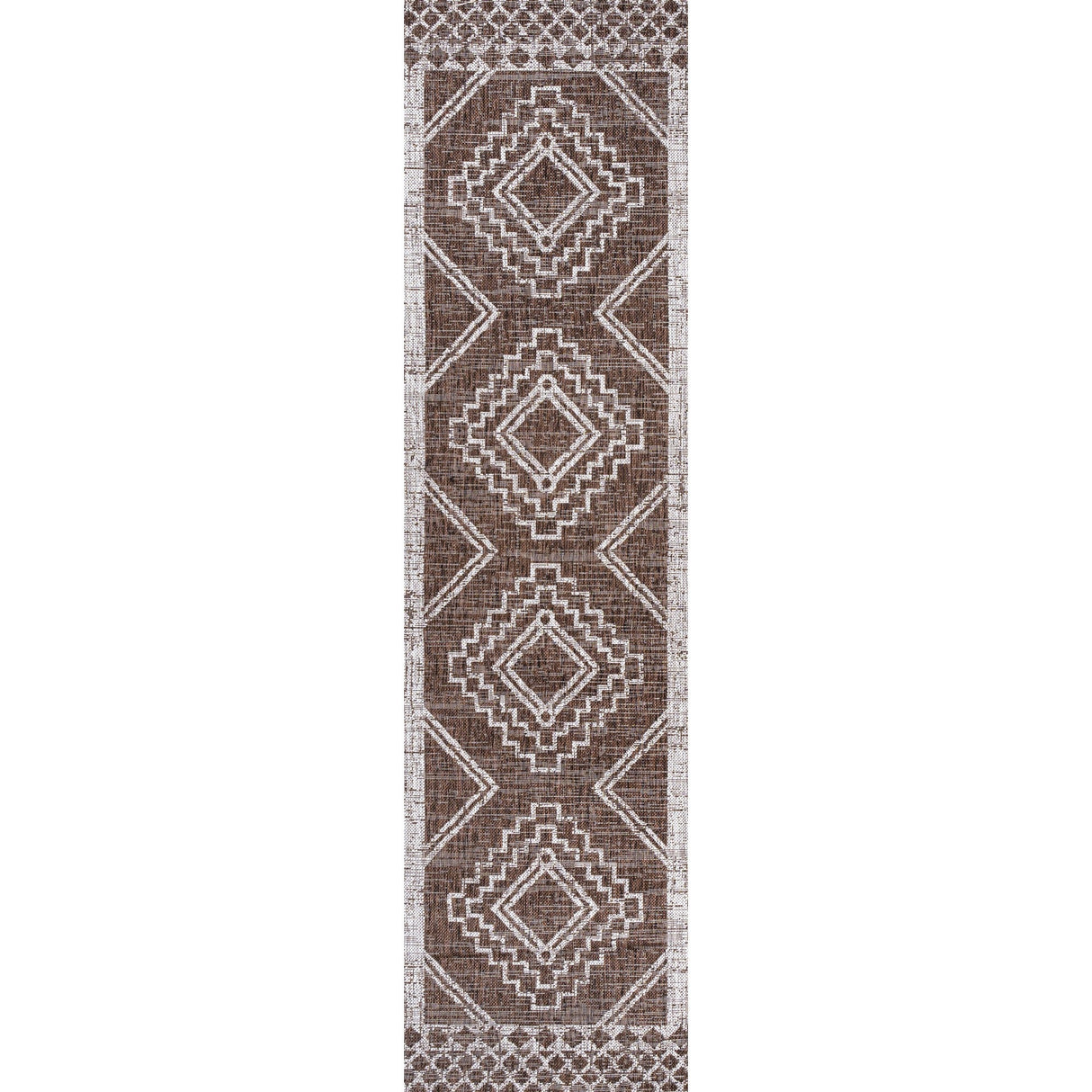 Marokko Diamond Tribal Medallion Indoor/Outdoor Runner Rug - Tuesday Morning - Runner Rugs