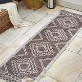 Marokko Diamond Tribal Medallion Indoor/Outdoor Runner Rug - Tuesday Morning - Runner Rugs