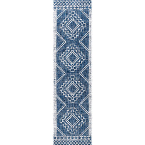 Marokko Diamond Tribal Medallion Indoor/Outdoor Runner Rug - Tuesday Morning - Runner Rugs