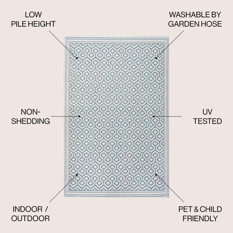 Marvao Diamond Trellis Indoor/Outdoor Area Rug - Tuesday Morning - Area Rugs