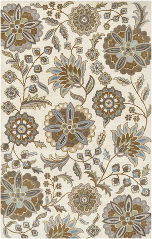 Mack Floral Wool Area Carpet