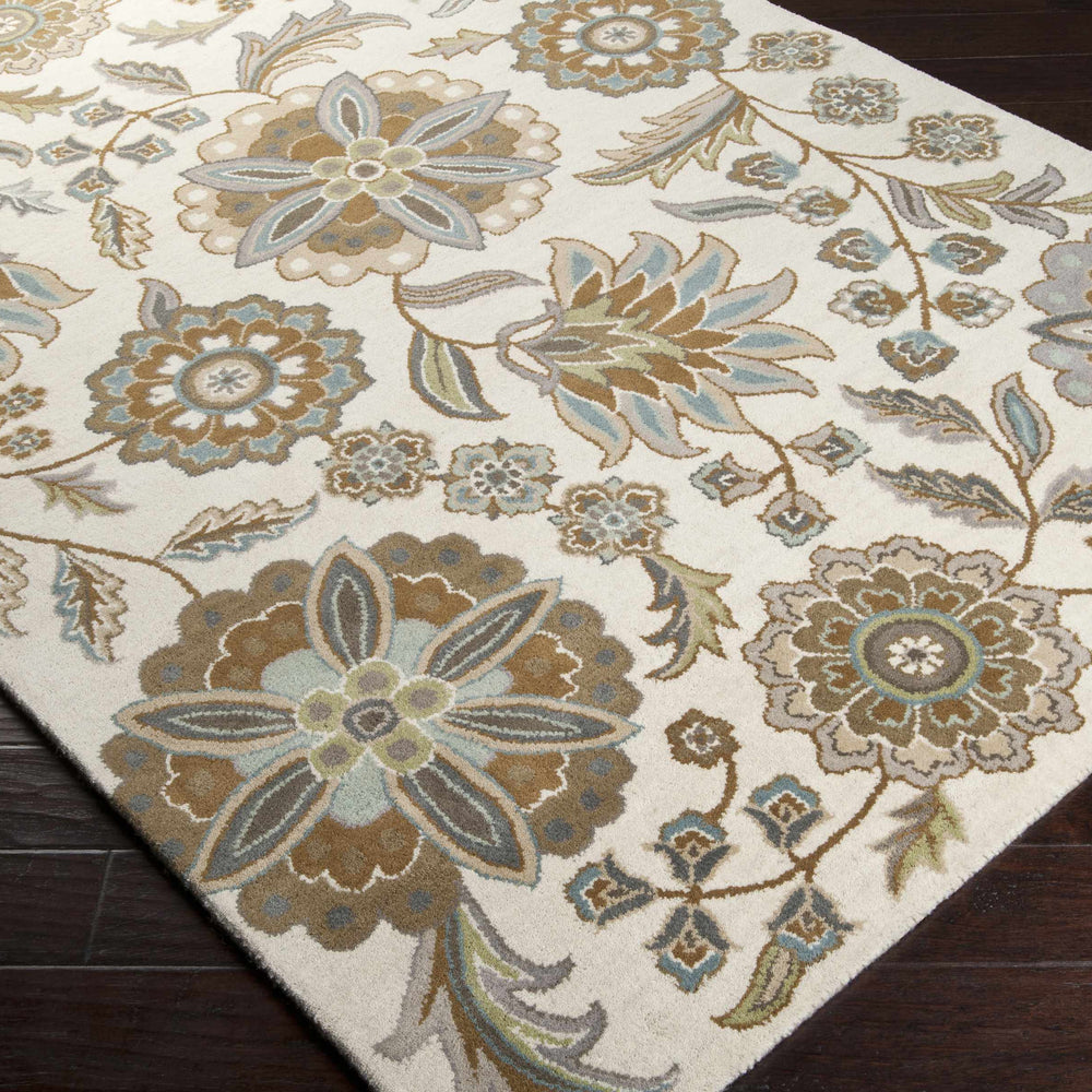 Mack Floral Wool Area Carpet