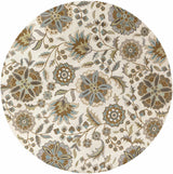 Mack Floral Wool Area Carpet