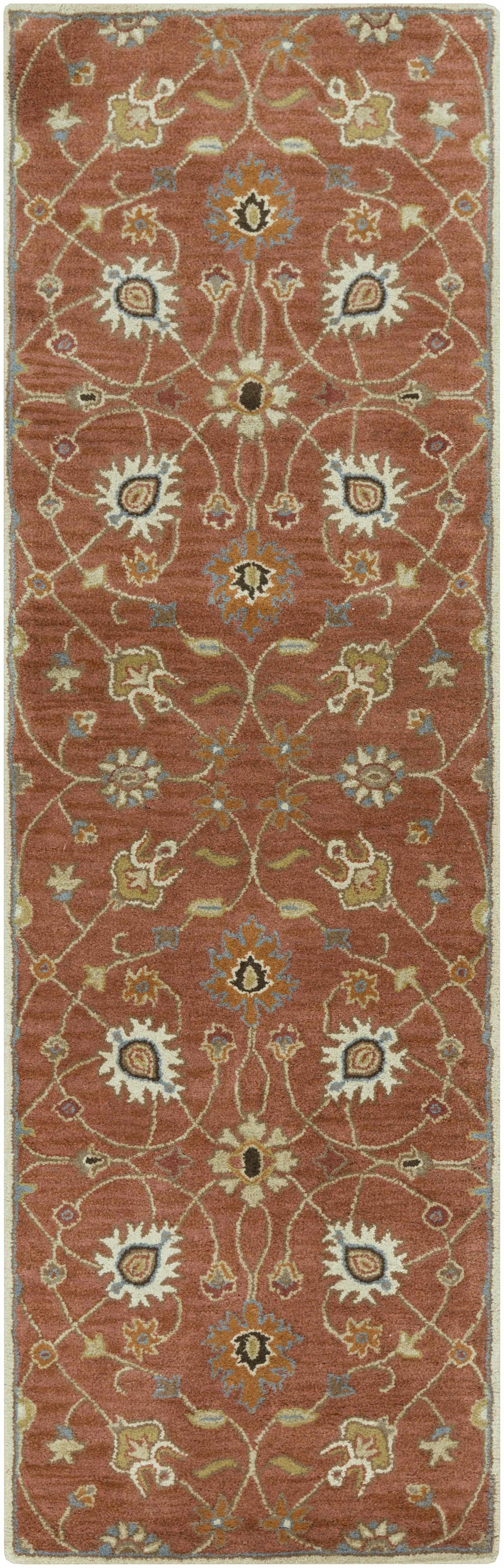 Logville Hand Tufted Rust 1119 Wool Rug